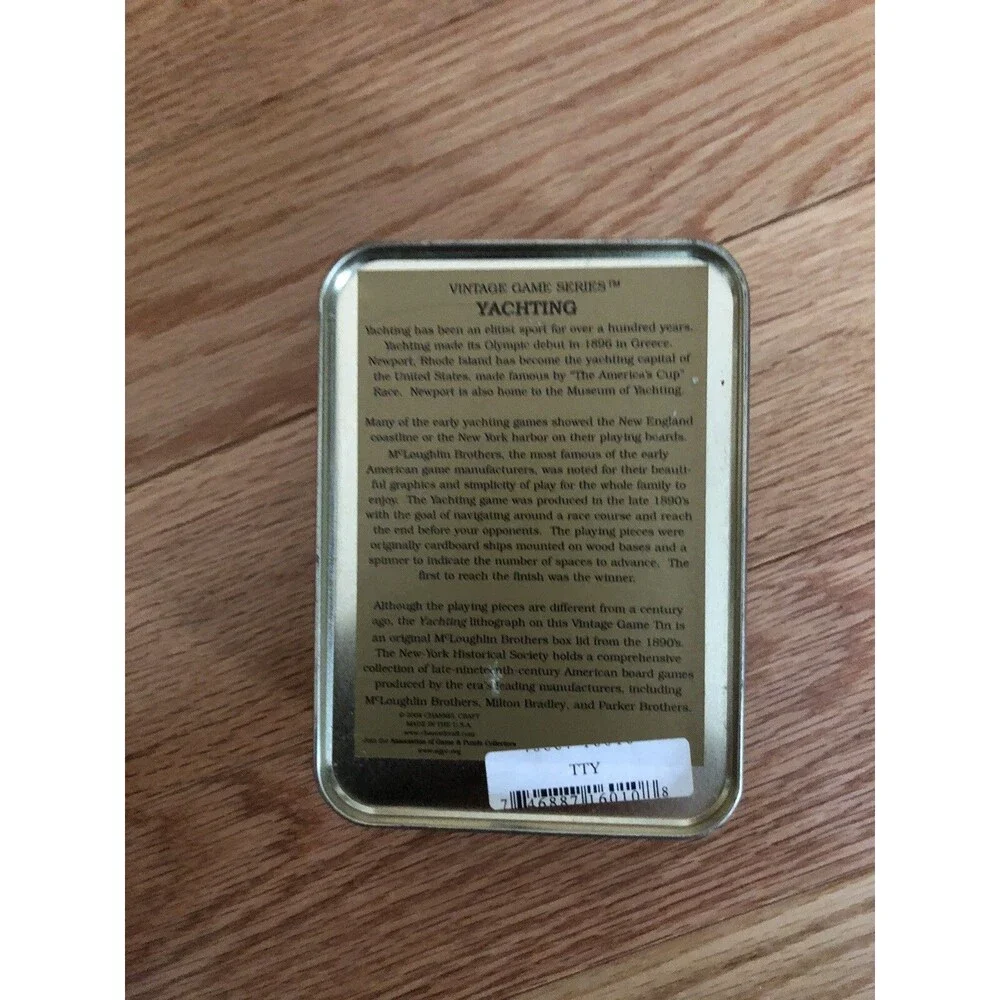 2004 Channel Craft Vtg‎ Game Series YACHTING: An Exciting Game in Travel Tin CT